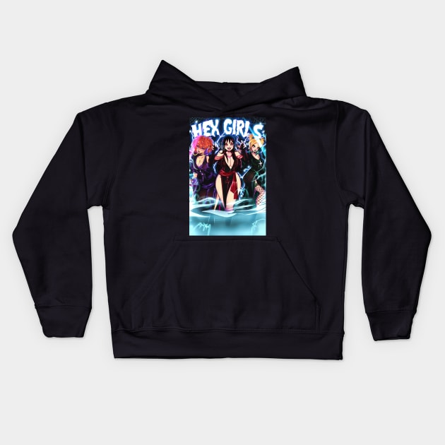 the hexgirls Kids Hoodie by invaderceles